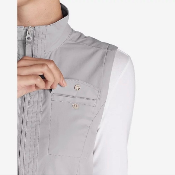 Eddie Bauer Beige Utility Vest - Picture 11 of 12